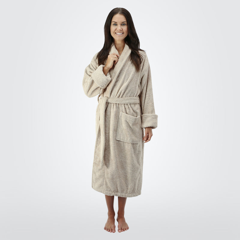 100% Luxury Egyptian Cotton Towelling Bath Robe Unisex Dressing Gown Terry  Towel Blue : Amazon.co.uk: Fashion